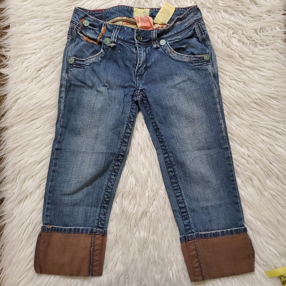 Marlow Trademark Cuffed Cropped Jeans Size 28/7